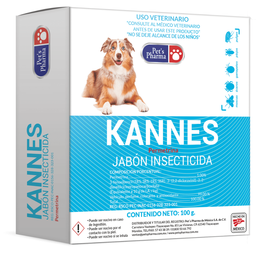 Productos Kannes Jabón Insecticida 100Gr - Pet's Pharma Correcto Activo Productos Kannes Jabón Insecticida 100Gr - Pet's Pharma Correcto Activo
